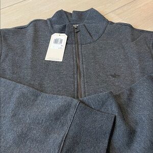 Dockers Charcoal Quarter-Zip Pullover